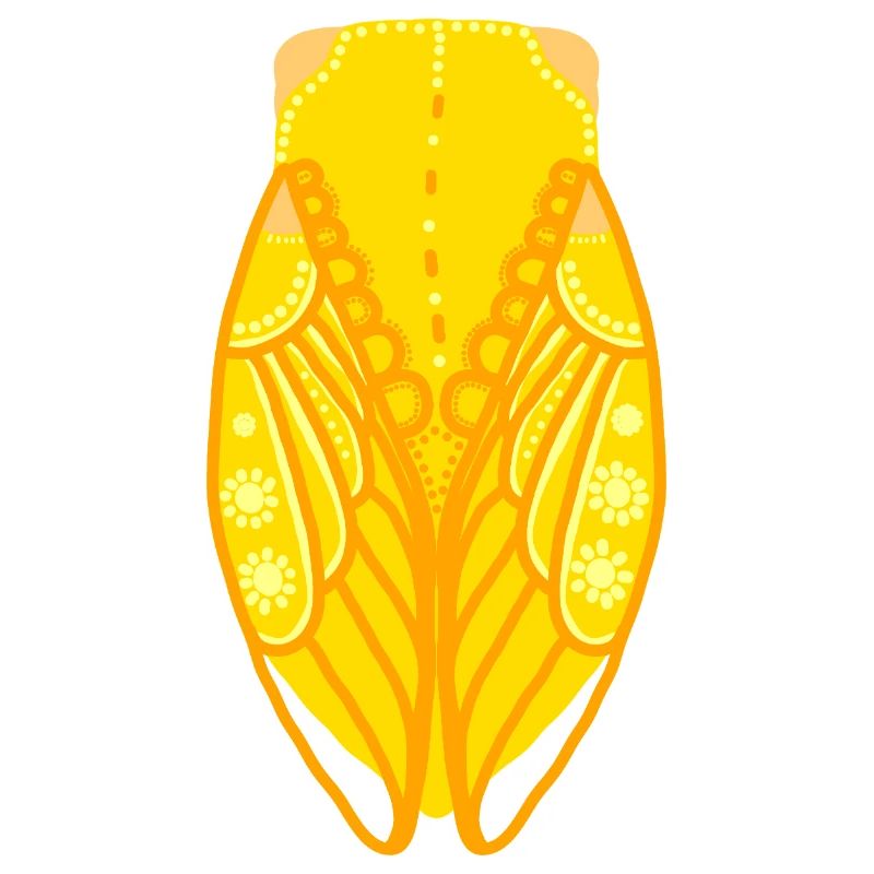 Yellow cicada