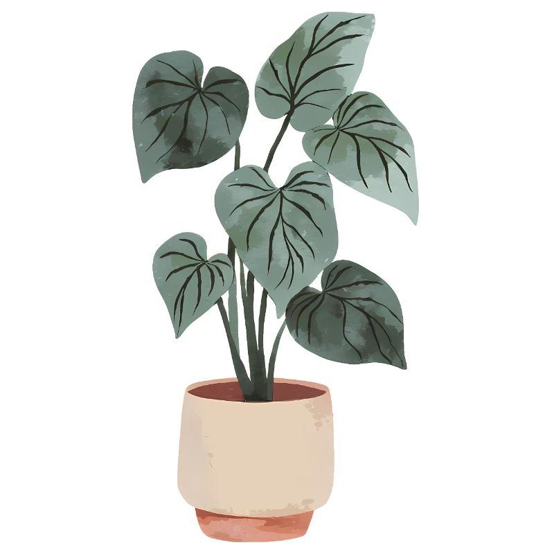Pot de fleurs minimaliste