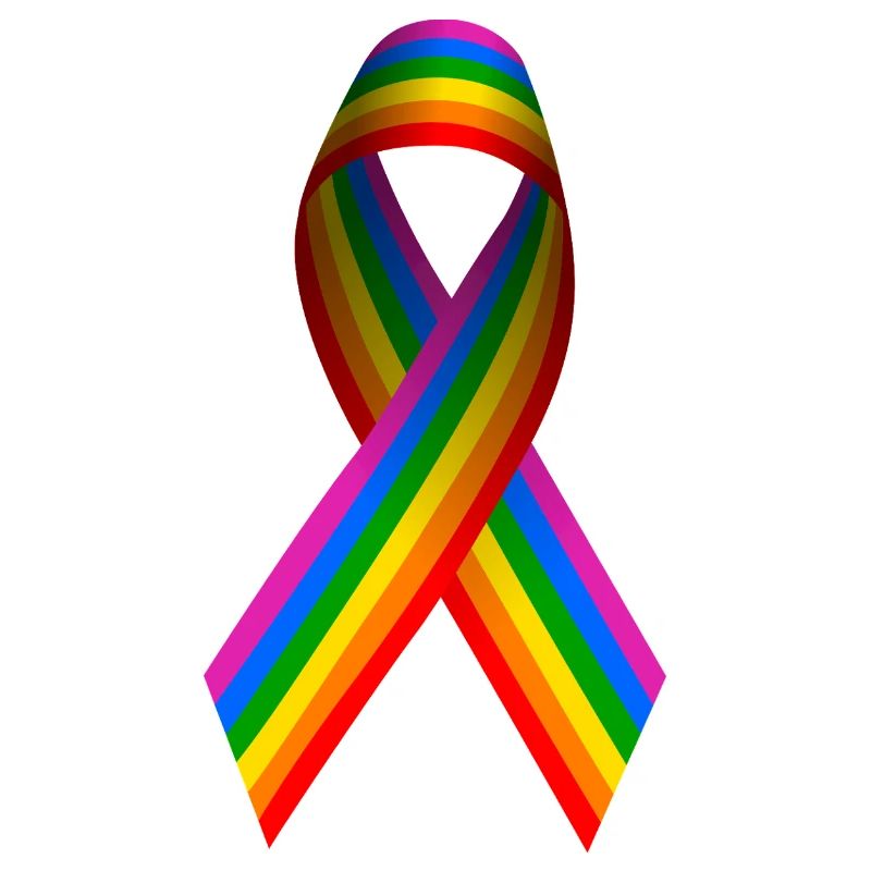 Drapeau arc-en-ciel en guise d’arc