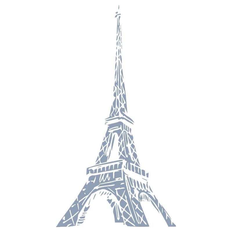 Eiffel Tower Silhouette Paris Grunge Look