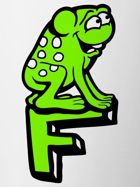 Letter F Frog Toad Name ABC Learning School