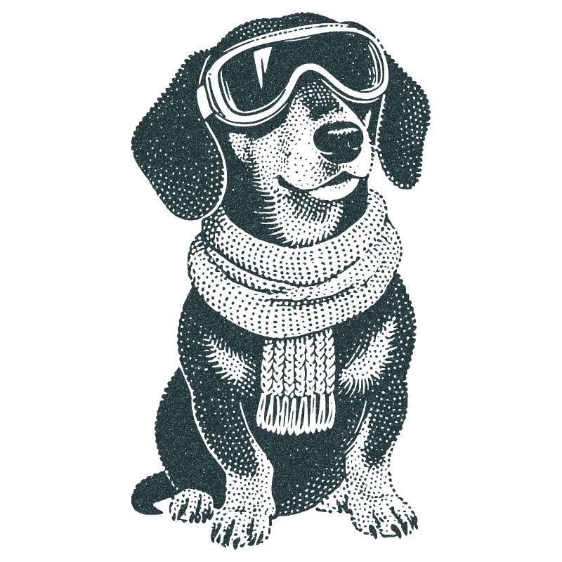 Winter Dachshund