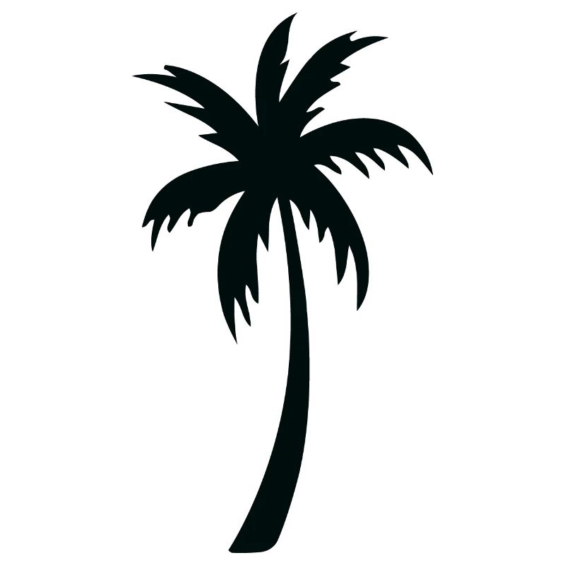 Tropical Palm Tree Silhouette Gift Summer