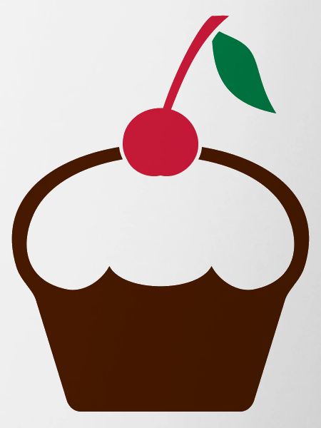 Cupcake with cherry