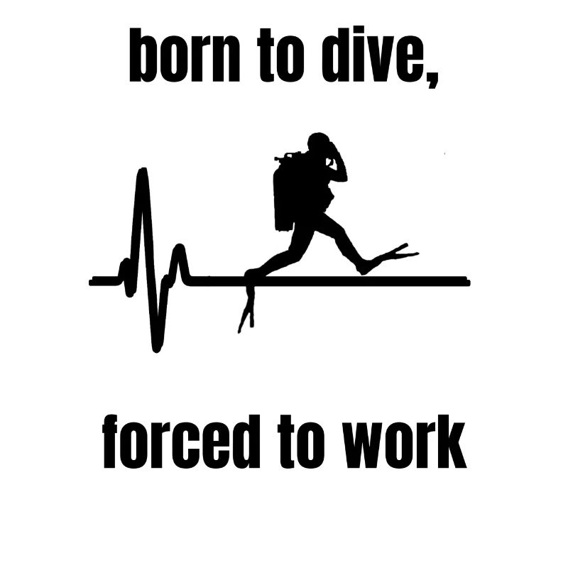 Diver diving underwater scuba diving gift