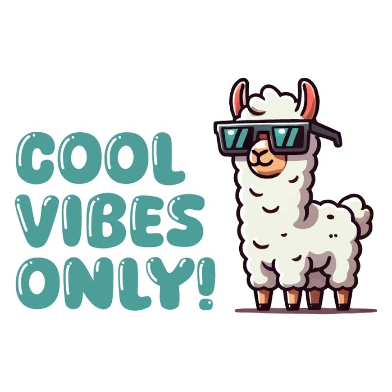 Llama Sunglasses Cool