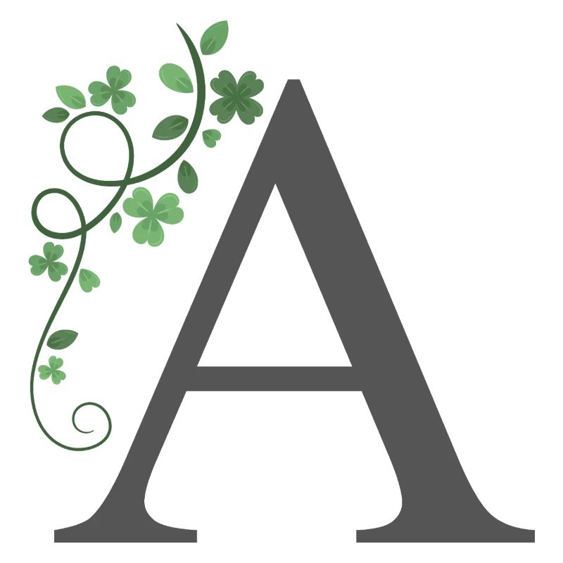 A with shamrocks