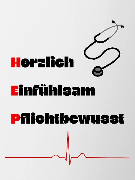 Heilerziehungspfleger HEP MFA Herz Spruch