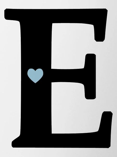 Letter E Initial point