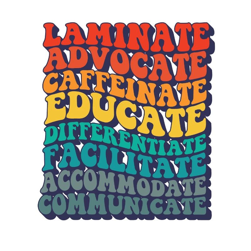SPED Teacher Laminate Collaborate Autism