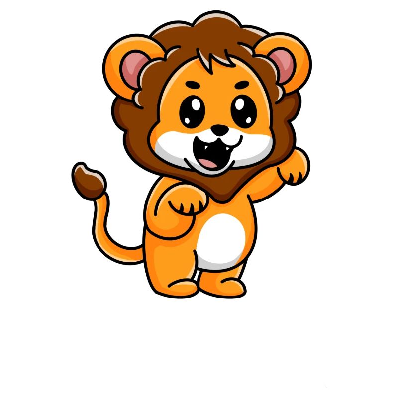 Mignon petit bébé lion