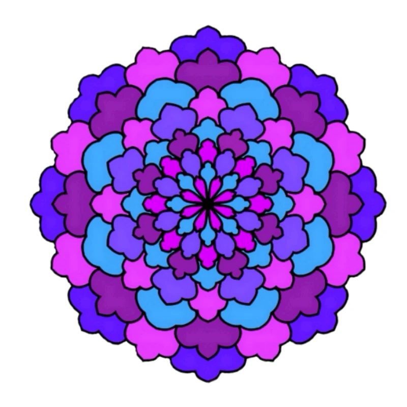 Mandala de fleurs