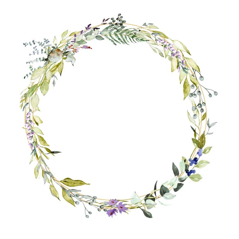 Eucalyptus wreath, minimal, customizable