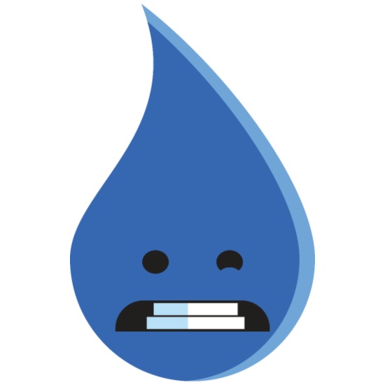 Gota de agua Gota de agua Personaje de dibujos animados azul' Taza |  Spreadshirt