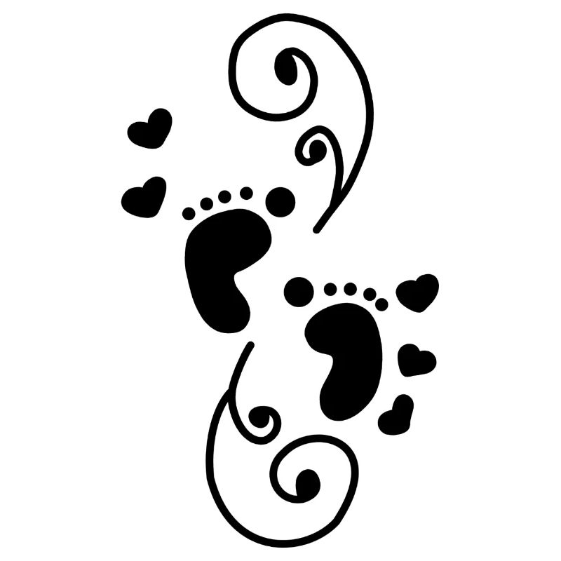 Bébé Pieds Coeurs