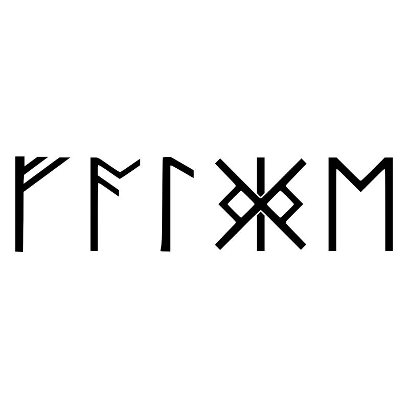 Falcon runes font Germanic Vikings Celts
