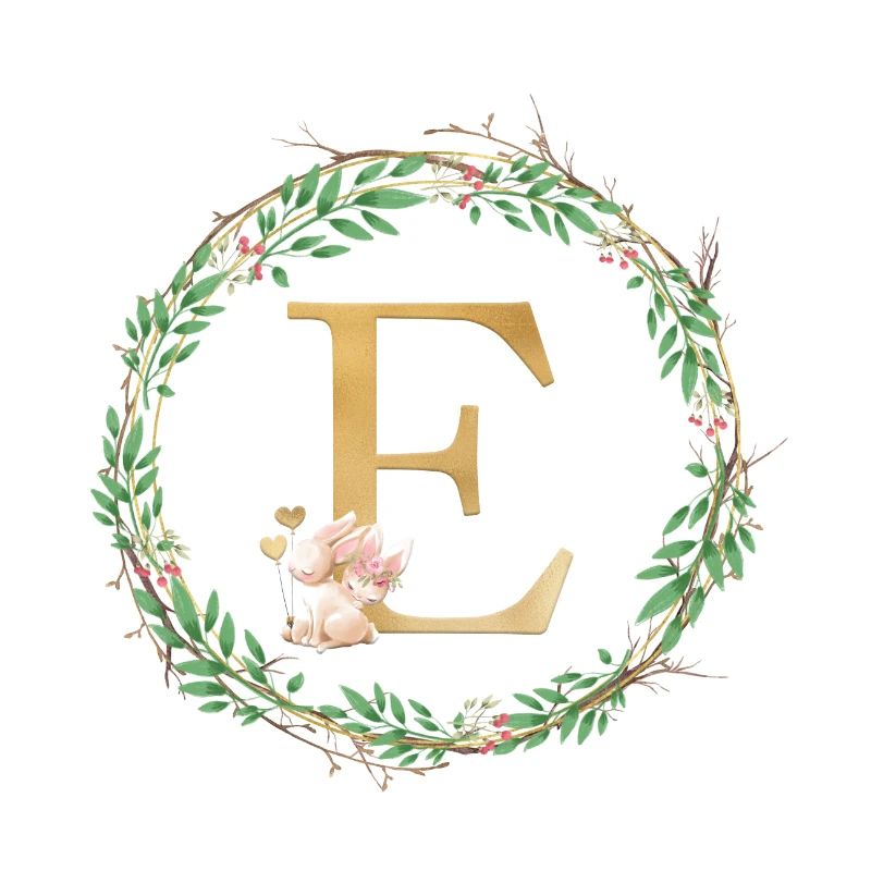 Monogramme E personnalisable