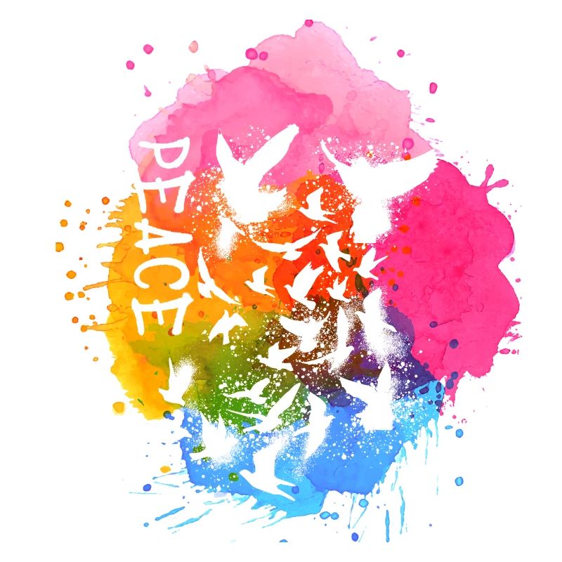 sourds, sourds, oiseaux, oiseaux en flocage, graffitis, paix