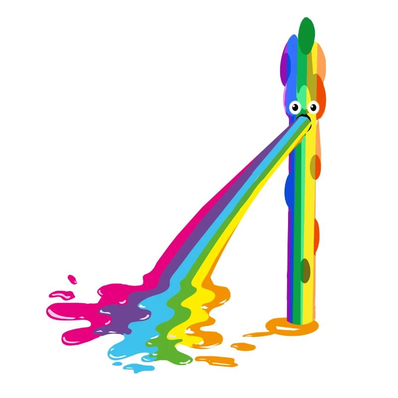 spargel, regenbogen,kotzender spargel, bunt
