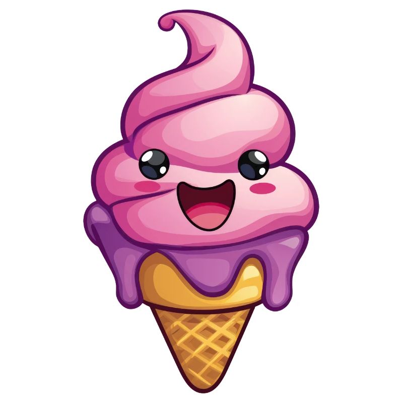 Smiling Ice Cream Creation