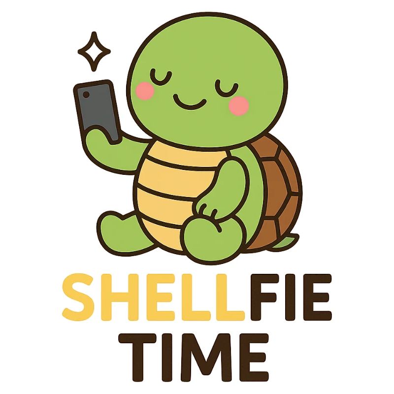 Shellfie Time – Cute Turtle Selfie