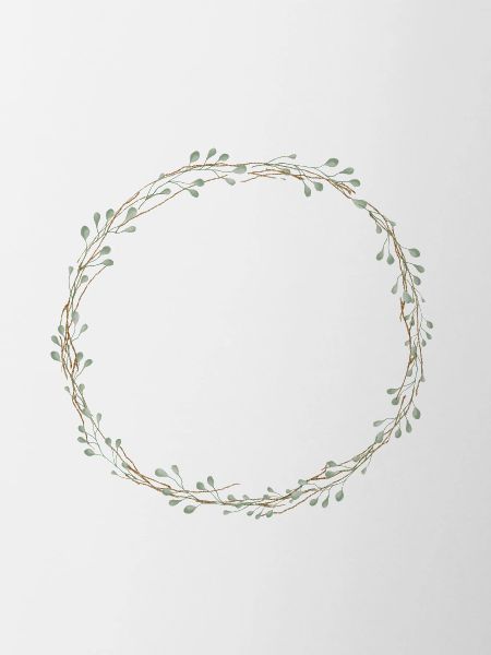 Green wreath customizable