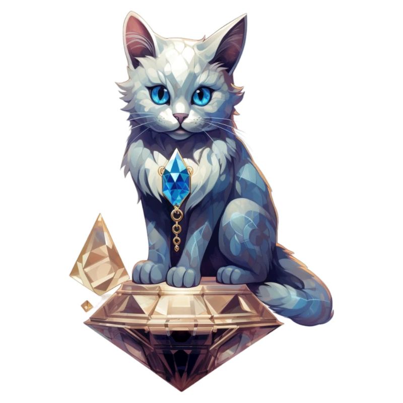 Geburtsstein-Katze April