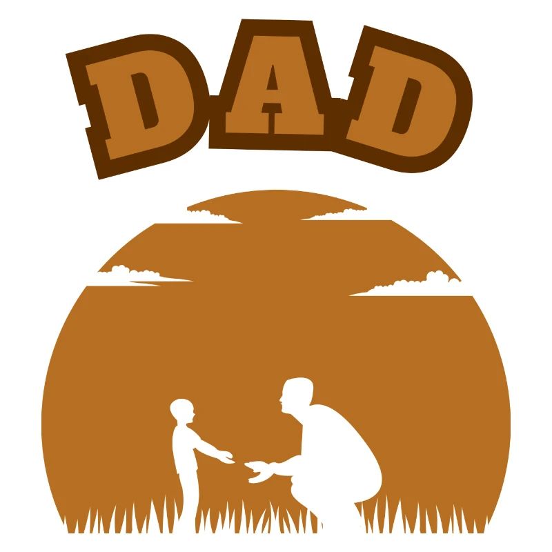 Dad Young Son Brown