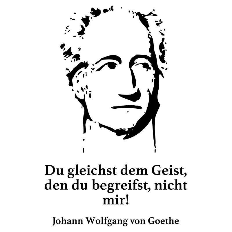 Goethe: Du gleichst dem Geist, den du begreifst,