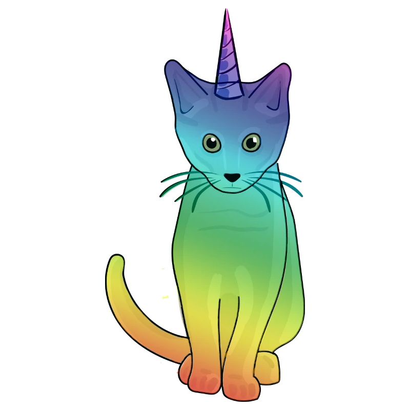 Ich bin ein Caticorn .. Cat Unicorn T-Shirt Einhorn Squad
