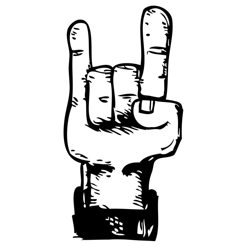 Rock and roll hand de
