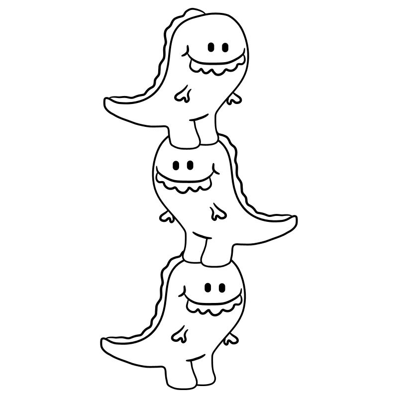 3 Dinos équipe de T-Rex Freunde