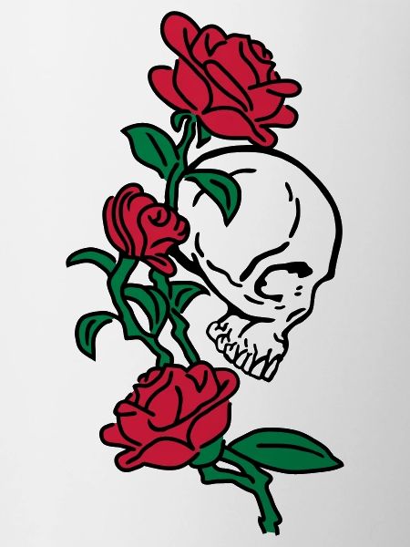skull and roses es123