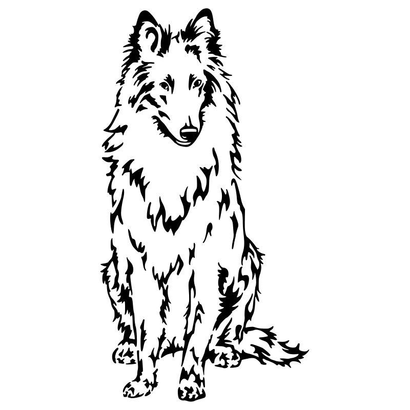 Groenendael dog motif