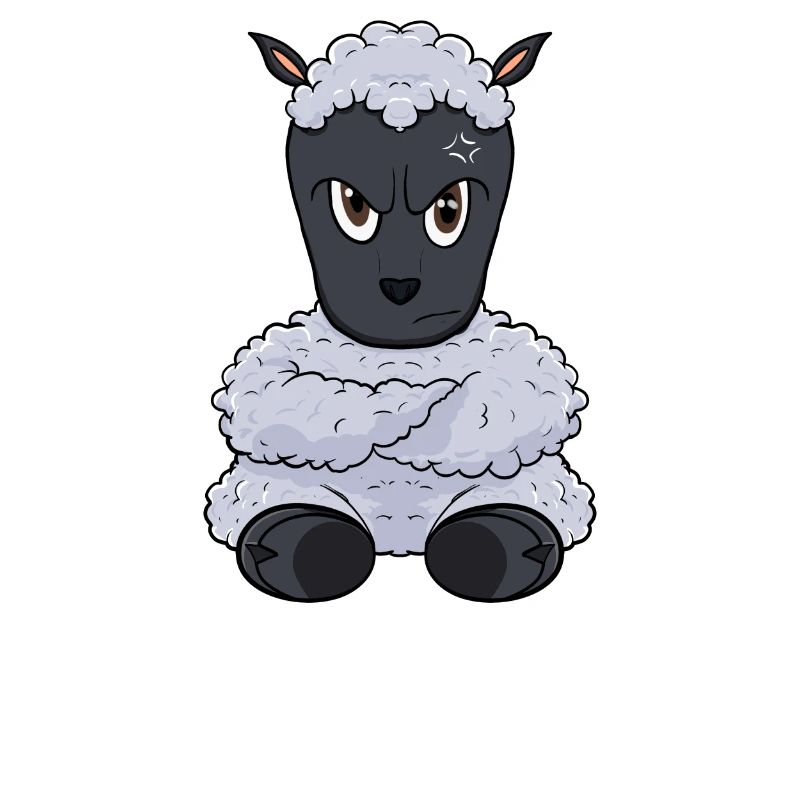 Nope Lamb I Funny Lazy Sheep