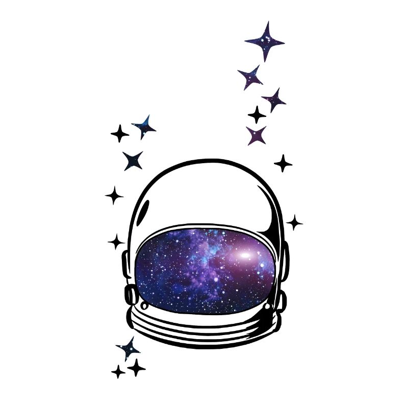 Astronaut Helmet Space Galaxy Stars Gift