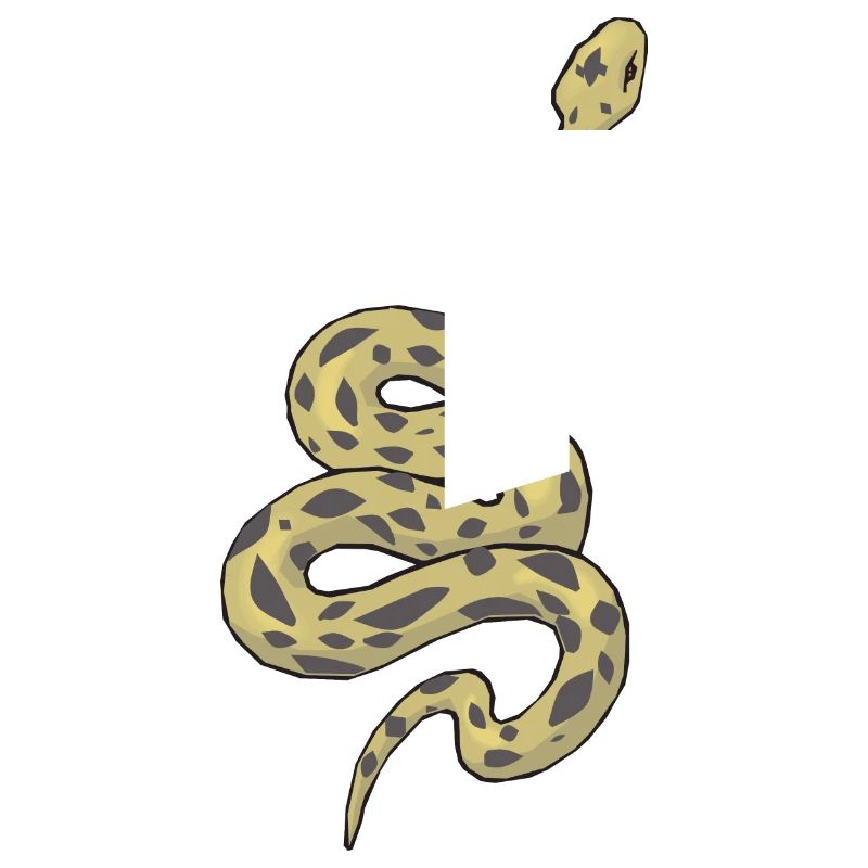 Lettre j serpent