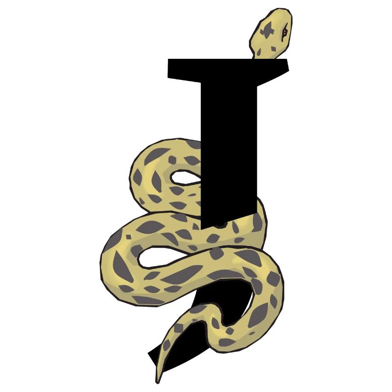 Lettre j serpent