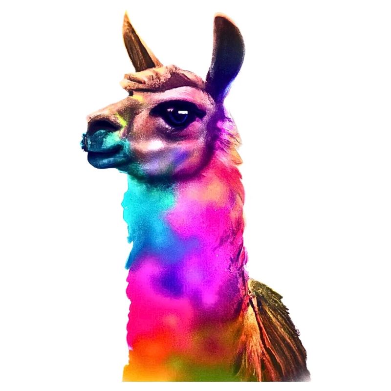Llama colorful alpaca gift idea