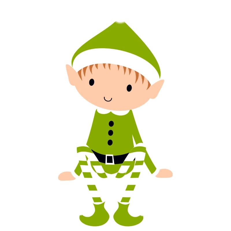 Lustiger Weihnachts- Elf