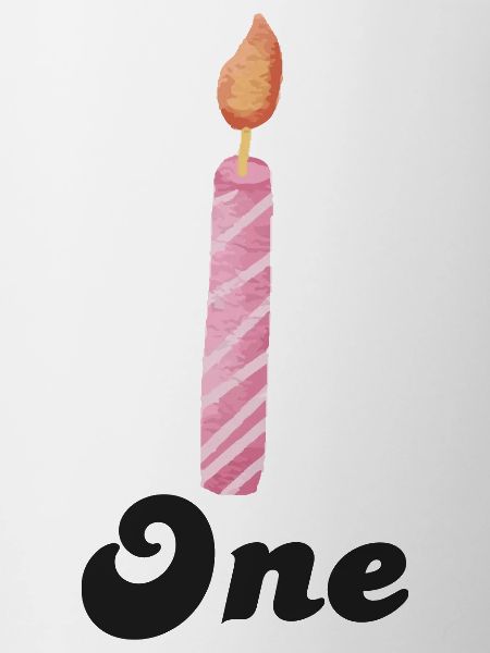 1st Anniversary Candle