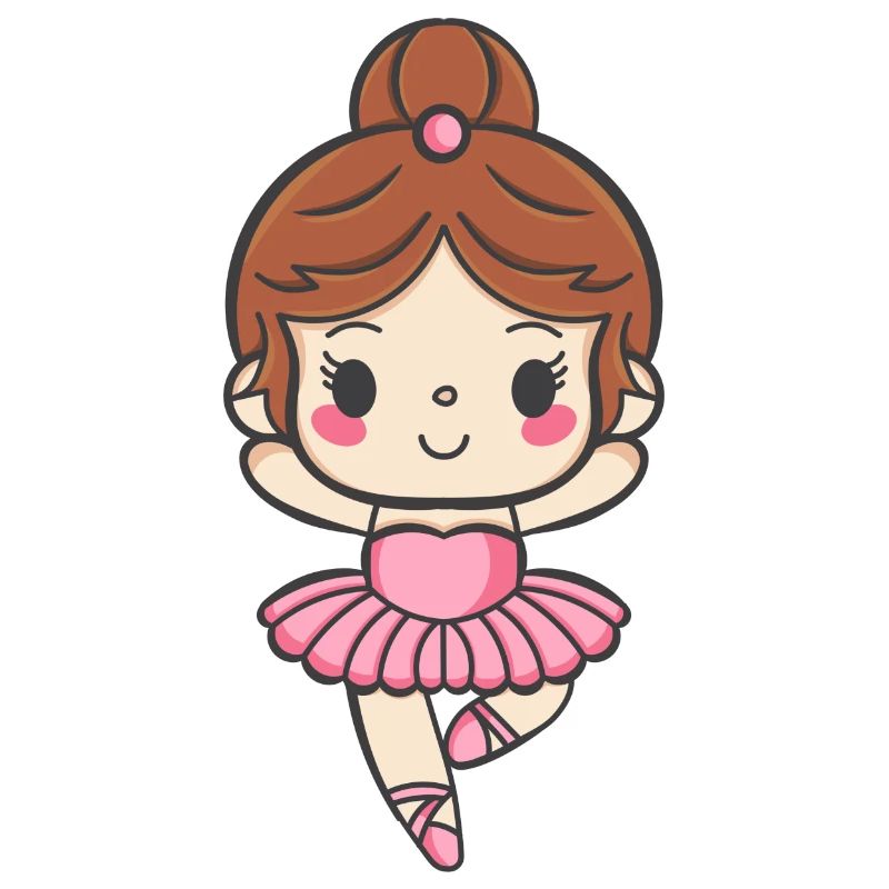 Classical ballet flat, kawaii design