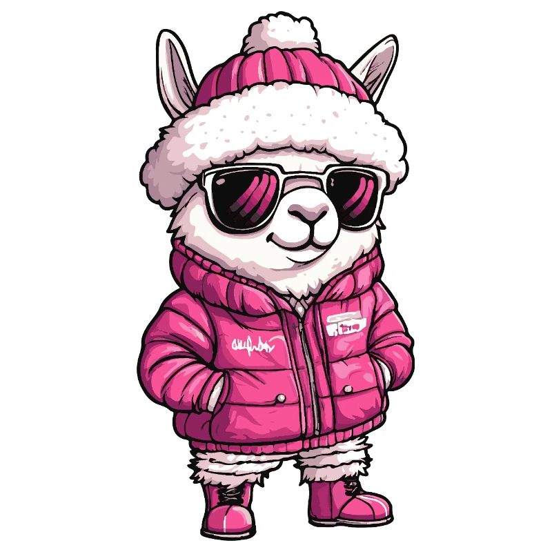 Alpaka Llama Cool Comic