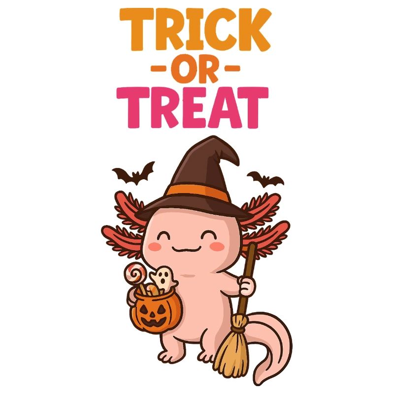 Axolotl Süßes oder Saures Halloween