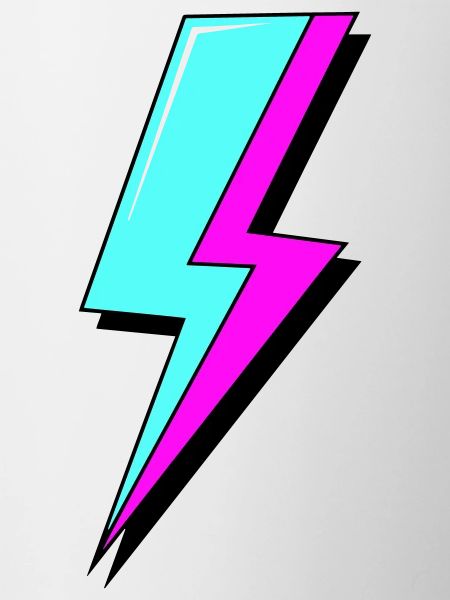 Psychedelic Neon Lightning