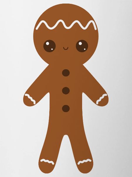 Gingerbread Character with Icing Details