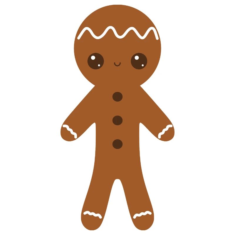 Gingerbread Character with Icing Details