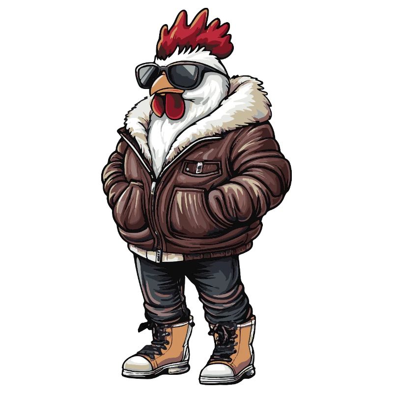 Rooster Cool Winter