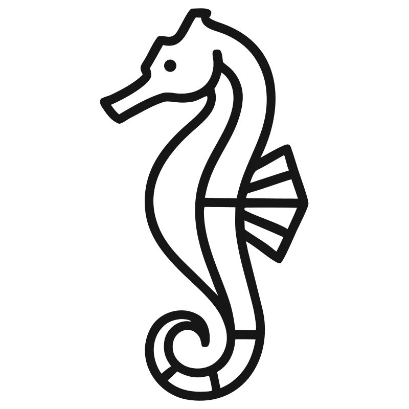 Hippocampe linéaire marin