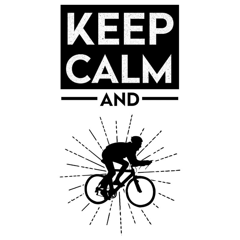 Keep Calm and Ride On Cycling Bicycle Graphic